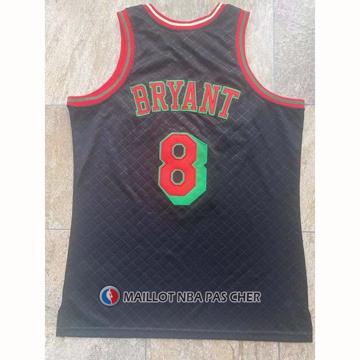 Maillot Los Angeles Lakers Kobe Bryant NO 8 Mitchell & Ness 1996-97 Noir